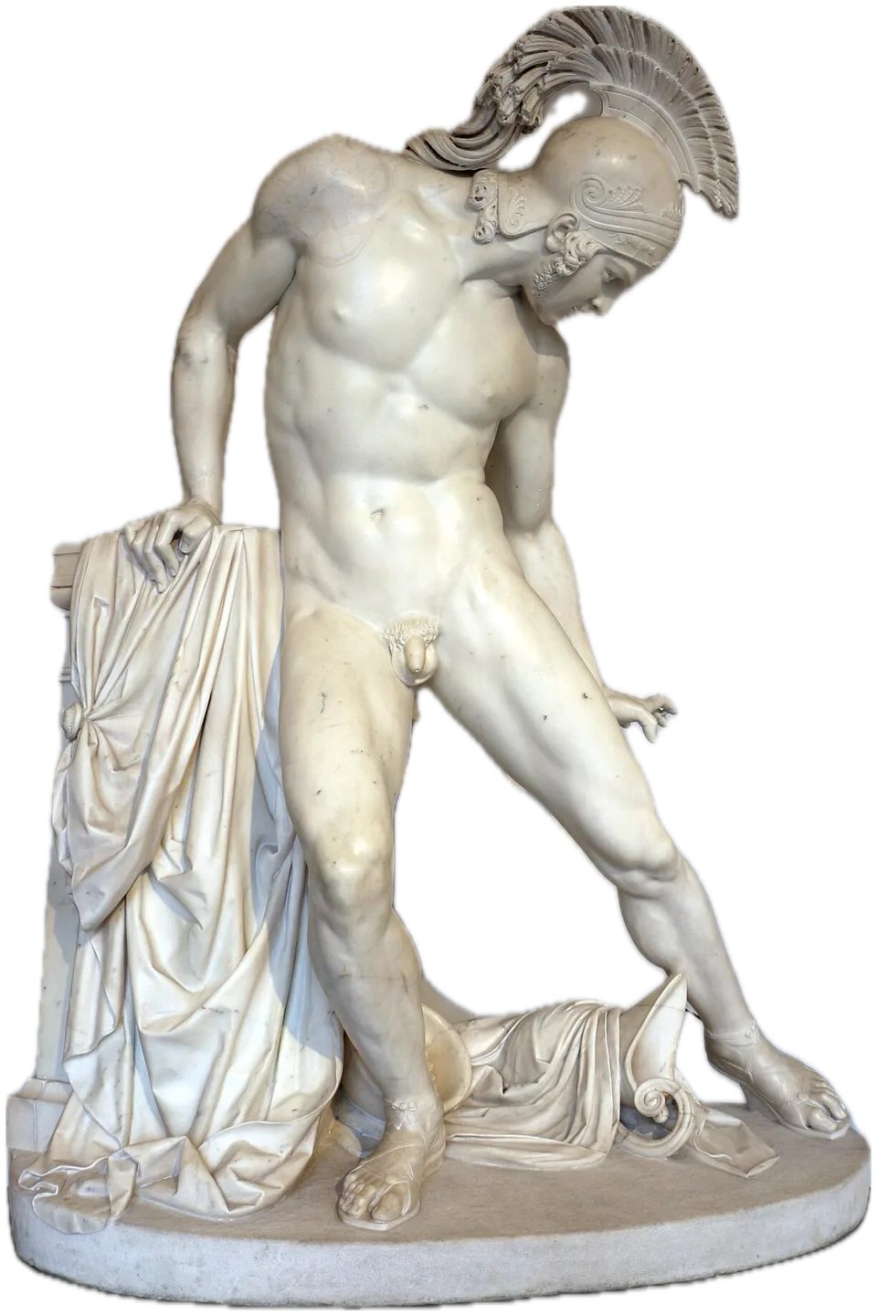 Ахиллес (сын Пелея). Wounded Achilles (marble)