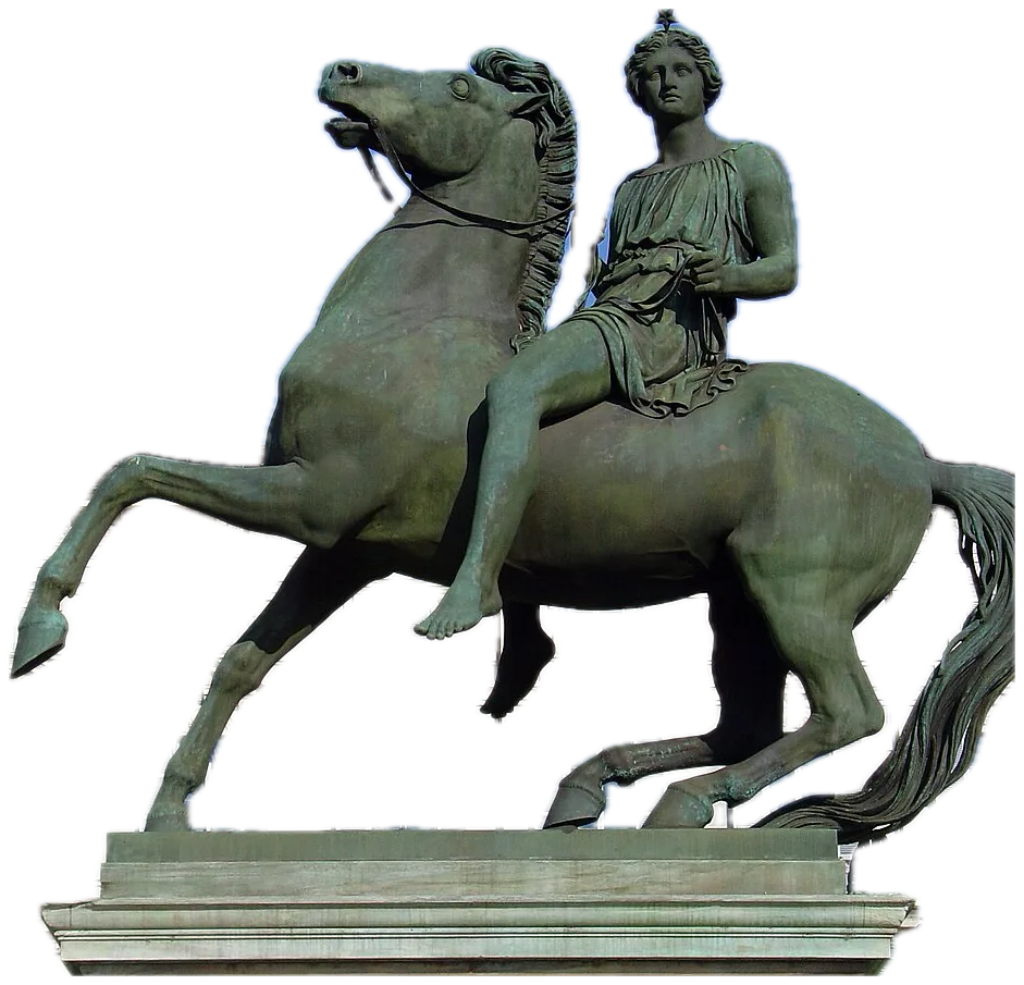 Поллукс / Полидевк. equestrian statue of Pollux
