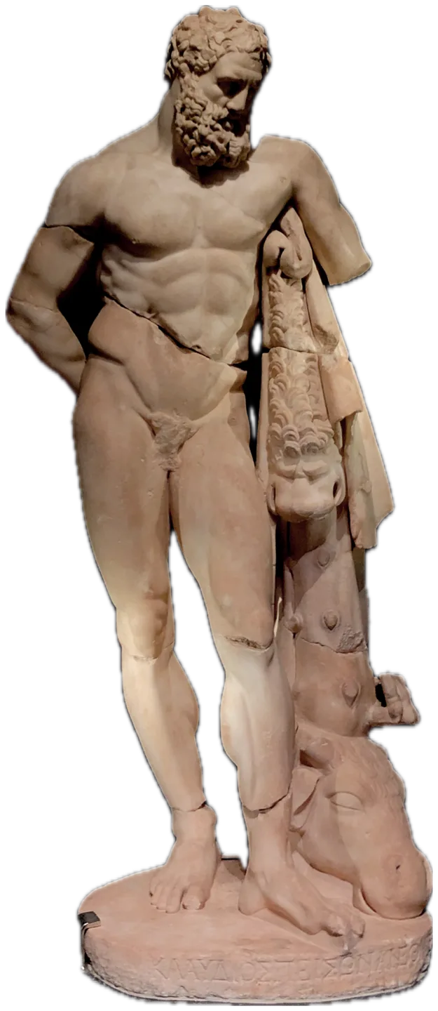 Геракл. Tired Herakles Statue