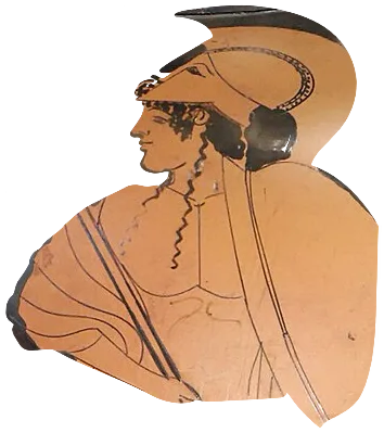Антилох. Antilochus — Attic neck-amphora, Louvre G 213